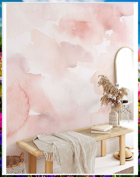 Looking to transform your girl's bedroom? Check out these 9 adorable wallpaper ideas that will add a touch of charm and personality to her space. From whimsical patterns to vibrant colors, these wallpapers are perfect for creating a dreamy atmosphere. Discover the perfect wallpaper for your little one's room and make it a place she'll love to spend time in. Pink Wallpaper Bedroom, Pink Painted Walls, Pink Accent Walls, Watercolor Abstract Painting, Girls Bedroom Wallpaper, Blush Walls, Girls Room Wallpaper, Renovation Diy, Salon Suites