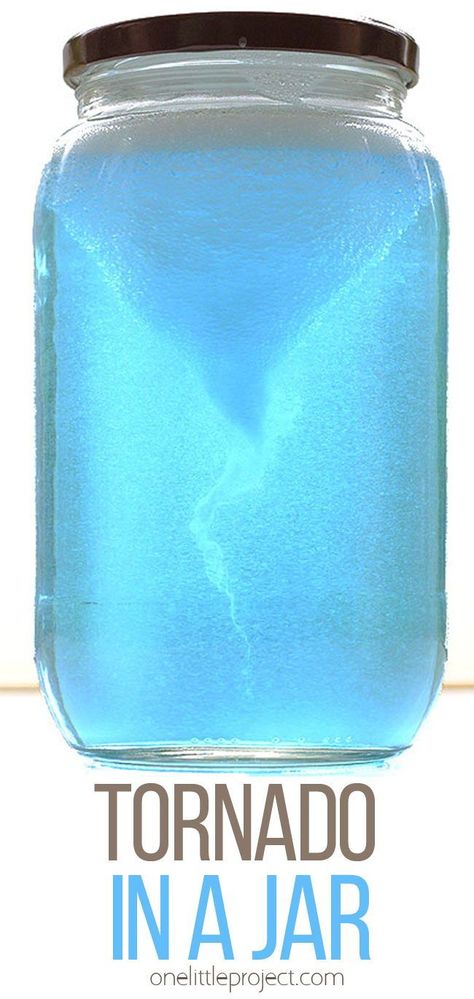 Tornado Craft, Tornado In A Jar, Kids Science Experiment, Tornado In A Bottle, Weather Experiments, Weather Crafts, Weather Science, Science Week, Diy Science Experiments