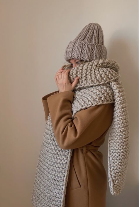 Large Knit Scarf, Large Scarf Pattern, Scarf Wool Knit, Knitted Oversized Scarf, Big Crochet Scarf, Big Knitted Scarf, Chunky Scarf Outfit, Big Scarf Outfit, Knit Chunky Scarf