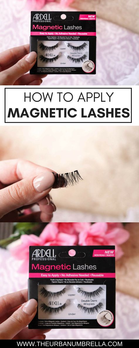 How to Apply Ardell Magnetic Lashes // #lashes #howto #howtovideos #eyelashes #magneticlashes #magneticeyelashes @londondrugs Eyelash Growth Diy, How To Draw Eyelashes, Big Eyelashes, Make Up Diy, Eyelashes Tutorial, Eyelash Tips, Eyelash Tinting, Eyelash Logo, Applying False Eyelashes