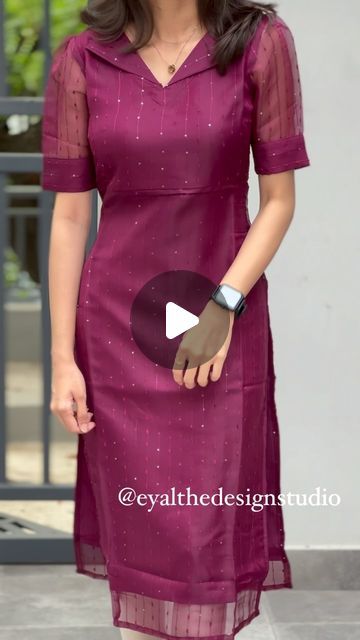 42K likes, 905 comments - eyal_thedesignstudio on June 1, 2024: "🚨RESTOCKED🚨E-473 Wine Jute organza Kurti with flap neck in elbow sleeves (with lining )

Sizes:XS to XXL

Mild soap handwash and steam ironing is recommended 

Dm for orders and price 
Colour may slightly vary due to lighting

Model Size -Xs

[kurti, festive, maxi, co ord, kurta sets, regular wear, casual wear, office wear, style, marriage]

#kurti#casulakurti#dailywearkurti#smallbusiness#officewearkurti#officewearstyle#... Organza Kurti, Kurta Neck Design, Kurti Collection, June 1, Elbow Sleeve, Co Ord, Office Wear, Mild Soap, Neck Designs