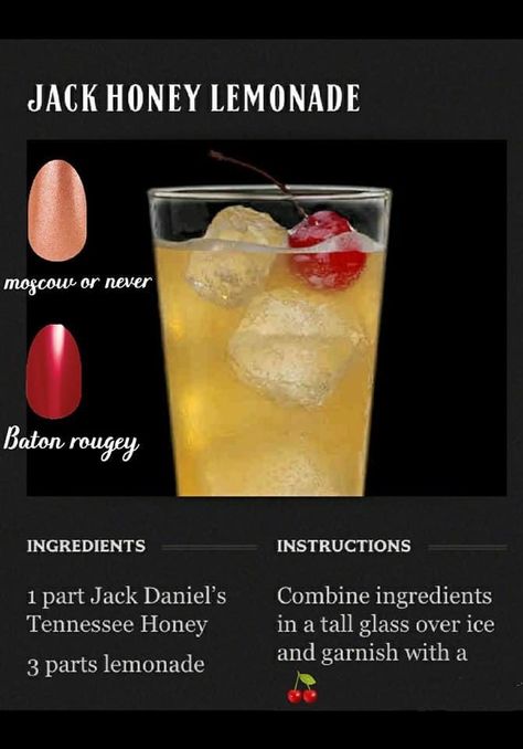 Jack Daniels Drinks, Jack Daniels Honey, Honey Lemonade, Spicy Candy, Honey Drink, Citrus Cocktails, Liquor Drinks, Boozy Drinks, Whiskey Drinks