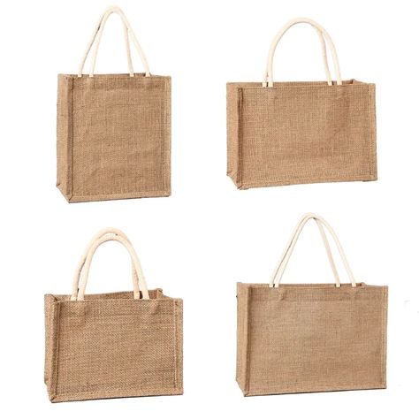 Smarter Shopping, Better Living! Aliexpress.com Burlap Tote Bags, Beach Shopping, Burlap Tote, Cheap Shopping, Jute Tote Bags, Jute Totes, Film Material, Bridesmaid Bags, Girl's Back