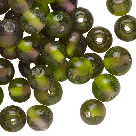 Bead, lampworked glass, translucent green, 8mm round. Sold per 2-ounce pkg, approximately 70 beads. | Fire Mountain Gems and Beads Ceramic Fiber, Fire Mountain Gems And Beads, Fire Mountain, Fire Mountain Gems, Dust Mask, Wood Dust, Glass Material, Handmade Jewelry, Gems