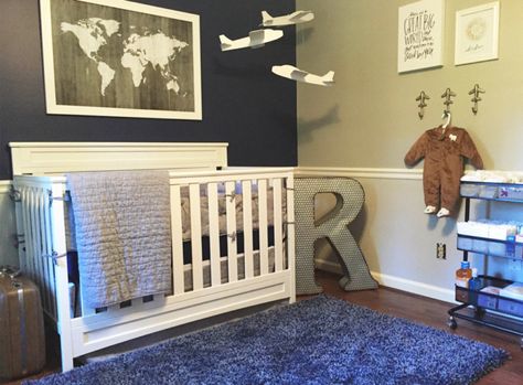 Airplane Baby Room, Baby Boy Nursery Room Design, Airplane Boys Room, Aviation Nursery, Boy Nursery Themes, Boys Room Design, Baby Boy Nursery Themes, Airplane Nursery, Airplane Theme