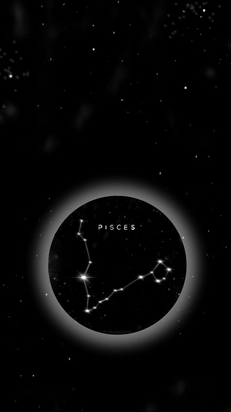 Pisces Wallpaper Aesthetic Black, Pisces Constellation Wallpaper, Dark Pisces Aesthetic, Pisces Wallpaper Aesthetic, Pisces Moon Aesthetic, Bday Wallpapers, Pisces Aesthetic Wallpaper, Aesthetic Pisces, Pisces Wallpaper