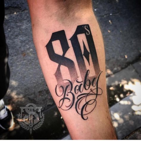 80’s Baby @samtaylortattoos #scriptkillas 90s Baby Tattoo, Baby Tattoo Ideas, Tattoo Graffiti, Baby Tattoo Designs, Tattoo Fonts Alphabet, Baby Tattoo, Alphabet Tattoo Designs, Tattoo Lettering Design, Pretty Writing