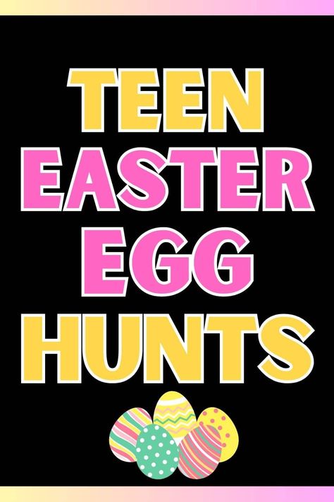 Easter Egg Hunt Ideas for Teens Teen Easter, Easter Egg Hunt Ideas, Egg Hunt Ideas, Easter Egg Hunt, Egg Hunt, Easter Egg, Easter Eggs, Egg, Easter