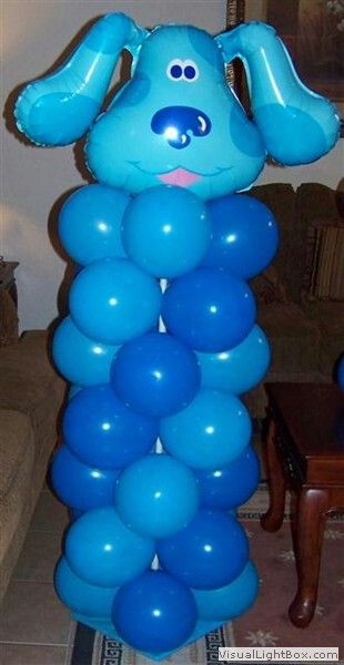 Blue's clues Blues Clues Balloons, Blue Clues Balloon Garland, Blue Clues 1st Birthday Party Ideas, Blues Clues Bday Party, Blue Clues Party Ideas, Blues Clues Birthday Party Decoration Diy, Blues Clues Invitation Template, Blue Clues 2nd Birthday Party, Blues Clues Decorations