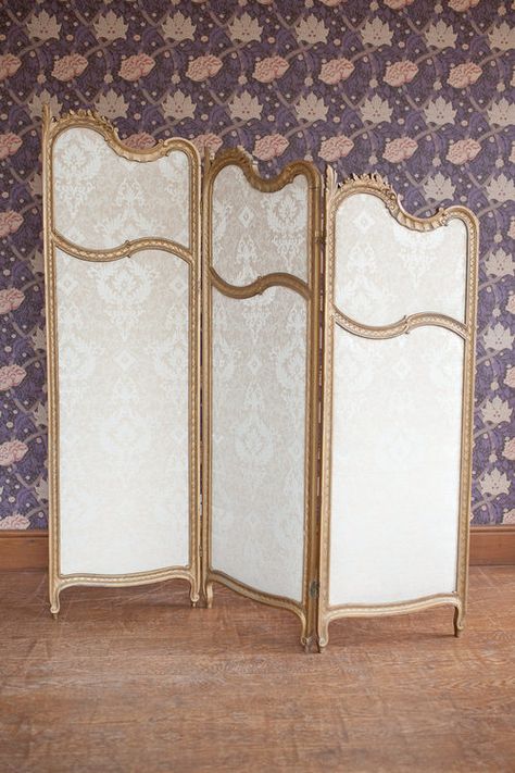 Greek Bedroom, Changing Screen, Folding Screen Room Divider, Dressing Screen, Interior Brick, Diy Room Divider, French Rococo, Room Divider Screen, Three Fold