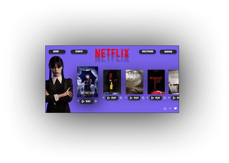 Web Home Page Design, Netflix Wednesday, Home Page Design, Illustration Product, Interaction Design, Interactive Design, Freelancing Jobs, Page Design, Product Design