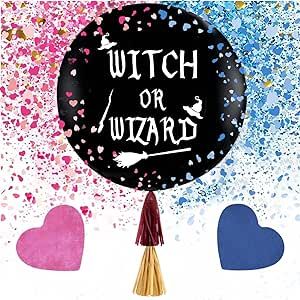 Witch Or Wizard Gender Reveal, Gender Reveal Balloons, Black Balloons, Kids Gift Guide, Gift List, Party Card, Toys Shop, Gender Reveal, Games For Kids