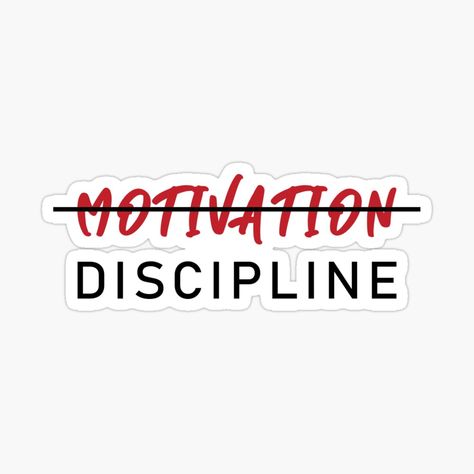 Discipline Over Motivation Tattoo, Discipline Tattoo Ideas, Vision Board Stickers, Discipline Tattoo, Tattoo Ideas Aesthetic, Stickers Motivation, Aesthetic Self Love, Motivational Tattoos, Becoming A Tattoo Artist