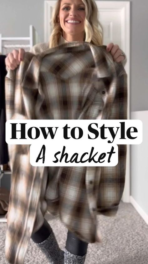 Long Flannel Shirt Outfit, How To Style Flannel Shirt, Flannel Jacket Outfit, How To Style Flannel, Style A Shacket, Plaid Flannel Outfit, Shacket Outfit Women, Flannel Shirt Outfit, Style Help