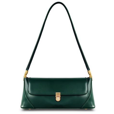 PRICES MAY VARY. ❤️【Size】：The Green purse dimension measures 11x3.7x4.5 inches (LxWxH); The handle length is 11 inches; Weight 0.83lb, easy to wear on your shoulder.Perfect Size for Women.Please allow 1 inches size error due to manual measurement. ❤️【 Handbags Material, Durable Fabric】：The Green shoulder bag Made of high quality PU leather and nylon lining. this small Green purse is both durable and stylish, making it one of the top Green purses for women. Compact and versatile, this shoulder pu Vintage Shoulder Bag Outfit, Shoulder Bag Outfit, Green Shoulder Bag, Shoulder Bag Vintage, Green Accessories, Green Purse, Vintage Shoulder Bag, Purses For Women, Black Shoulder Bag