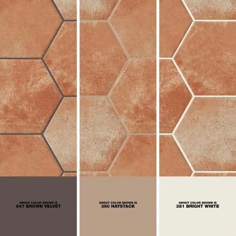 Terracotta Hexagon Tile Floor, Terracotta Bathroom Floor, Terracotta Backsplash, Terracotta Tile Floor, Saltillo Tile Floor, Casa Wabi, Hexagon Floor, Ideas Baños, Hexagon Tile Floor