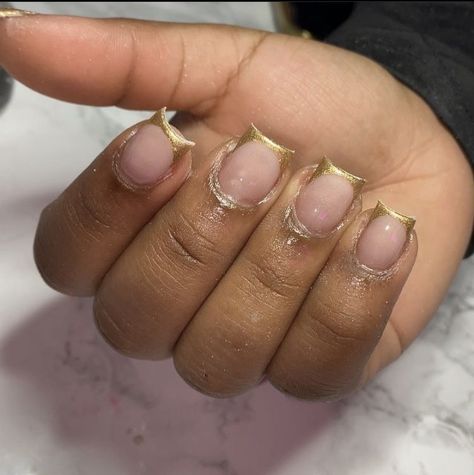 Plain Acrylic Nails, Black Acrylic Nail Designs, Natural Acrylic, Overlay Nails, Natural Acrylic Nails, Black Acrylic Nails, Nails Gold, Acrylic Nail Set, Baddie Nails