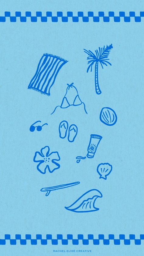 Beachy tropical coastal organic illustration screensaver social graphic wall paper Beach Outline Drawing, Summer Graphic Design Illustration, Tropical Island Illustration, Beach Illustration Wallpaper, Summer Graphic Design Inspiration, Beach Design Illustration, Beachy Graphic Design, Beachy Illustrations, Beachy Doodles