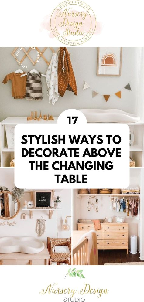 We've put together a list of the most stylish and functional ways to decorate above the changing table. You'll be dreaming of the perfect diapering station set up with these ideas.