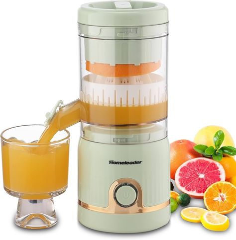 Amazon.com: Homeleader Electric Juicer Rechargeable, Citrus Juicer Machines with USB, Portable Orange Juice Squeezer, Premium Juicer for Lemon, Tomato, Grape, Watermelon: Home & Kitchen Juice Squeezer, Mini Juicer, Juice Maker, Juicer Machine, Electric Juicer, Citrus Juicer, Healthy Juices, Power Button, Fresh Juice