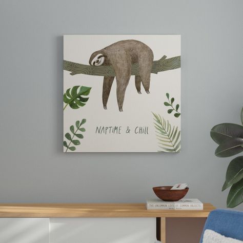 Sloth Sayings, Eclectic Artwork, Square Painting, Blue Elephants, Whimsical Illustration, Featured Artist, Wall Hooks, Art Sur Toile, Sloth