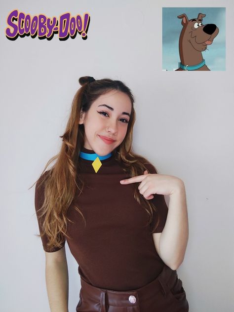 Scooby Doo Dog Costume Women, Scooby Doo Womens Costume, Scooby Costume Women, Diy Cartoon Costumes, Scooby Doo Costumes Women, Disfraz Scooby Doo, Scooby Doo Outfit Ideas, 5 People Costume Ideas, Scooby Doo Fantasia