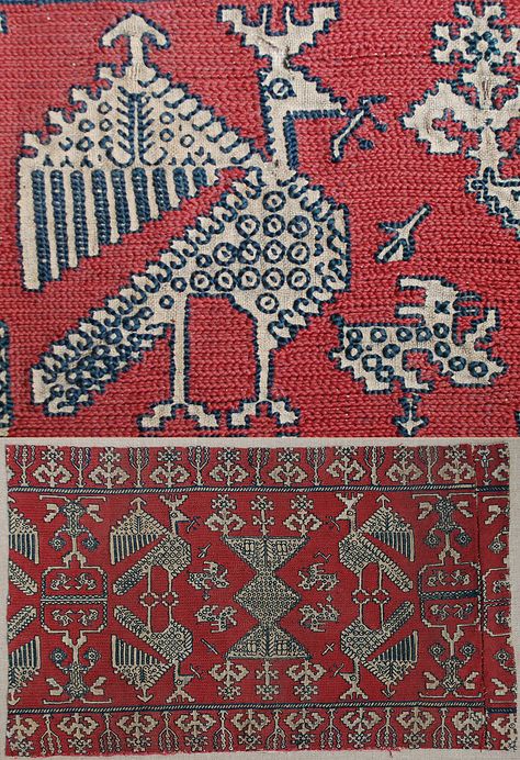 Antique Moroccan Textile Embroidery  A Strip of Azemmour Furnishing Fabric, Circa 1650, Size 21" x 13", 53 x 33cm. Military Inspired Fashion, Textile Embroidery, Furnishing Fabric, Moroccan Textiles, Blackwork Embroidery, African Textiles, Celtic Symbols, Interior Rugs, Antique Textiles