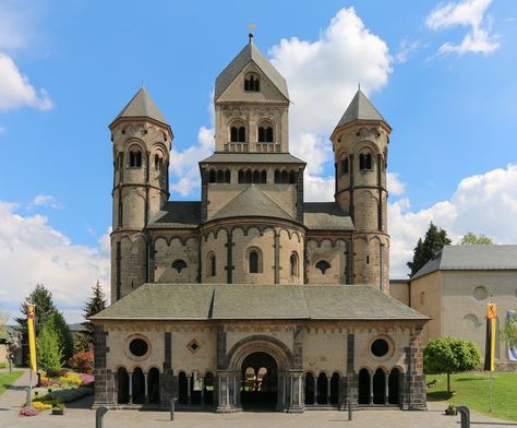 Abtei Maria Laach Maria Laach Abbey, Germany Architecture, Church Design Architecture, Inspiring Architecture, Castle Illustration, Romanesque Art, Byzantine Architecture, Romanesque Architecture, Germany Photography