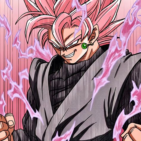 Black Goku, Rose Icon, Goku Black, Black Rose, Dragon Ball Super, Dragon Ball, Anime, Pink, Black