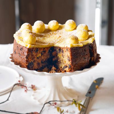 Traditional Simnel Cake — Baking Martha Simnel Cake Easter, Easter Baking Recipes, Light Fruit Cake, Simnel Cake, Marzipan Cake, Easter Cake Recipes, Mary Berry Recipe, Cake Mixture, Easter Baking