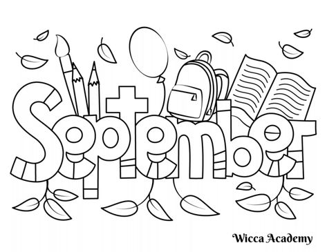 September Coloring Pages, Daycare Lesson Plans, September Preschool, September Colors, Preschool Coloring Pages, Fall Coloring Pages, Cute Coloring Pages, Printables Kids, Free Coloring Pages