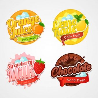 Nainizul | Freepik Label Minuman, Label Botol, Dangler Design, Label Produk, Fresh Drink, Ice Cream Logo, Fresh Logo, Business Branding Inspiration, Kids Logo Design