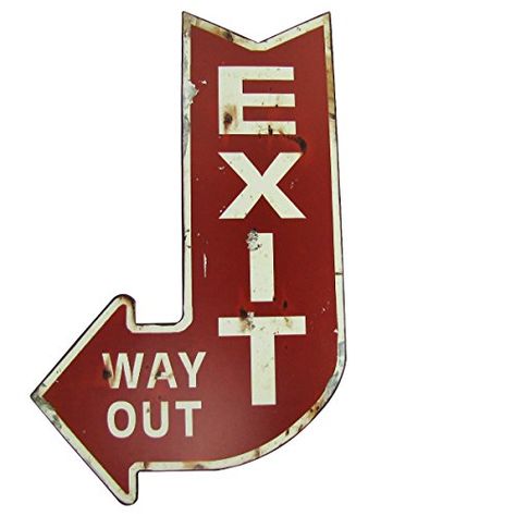 Large EXIT WAY OUT Home Theater Wall Arrow Sign TG, LLC https://smile.amazon.com/dp/B00XAEJY1O/ref=cm_sw_r_pi_dp_uJKGxbNC88C7D ポップアート ポスター, Desain Buklet, Desain Editorial, Exit Sign, An Arrow, Old Signs, Retro Home Decor, Retro Home, Room Posters