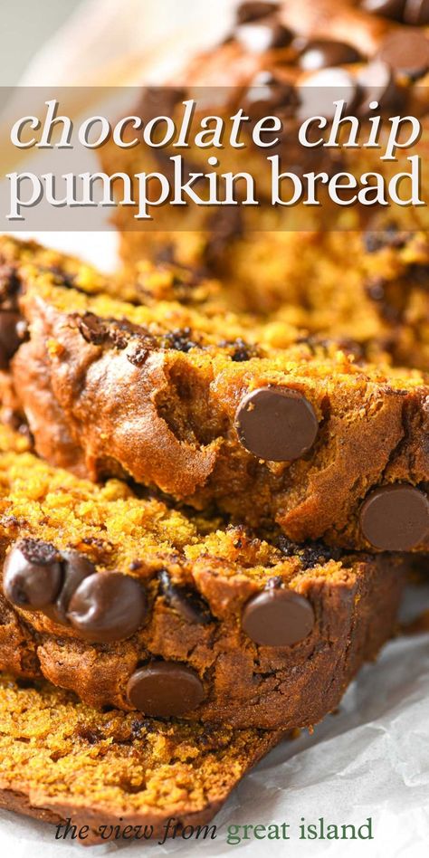 Cake Mix Pumpkin Banana Bread, Pumpkin Bread With Walnuts And Raisins, Pumpkin Loaf Easy, Chocolate Chip Pumpkin Loaf, Half Baked Harvest Pumpkin Bread, Pumpkin Chocolate Chip Banana Bread, Quick Pumpkin Bread, Pumpkin Loaf Recipe, Pumpkin Bread Muffins