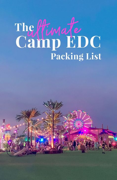 Edc Rave Outfits Las Vegas, Pack For Camp, Edc Las Vegas Outfits, Las Vegas Packing List, Vegas Packing, Las Vegas Tips, Festival List, Edc Vegas, Vegas Gifts