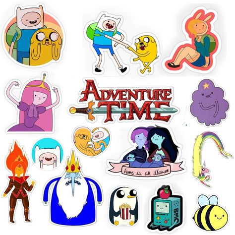 Adventure Time Stickers Printable, Adventure Time Stickers, Disney Stickers Printables, Adventure Time Cartoon, Instagram Feed Ideas Posts, Disney Sticker, Phone Stickers, Adventure Time Art, Instagram Feed Ideas