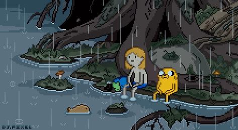 Wallpaper Pc 4k, Adveture Time, Adventure Time Wallpaper, Adventure Time Cartoon, Pixel Art Background, Arte 8 Bits, 8bit Art, Pix Art, Jake The Dogs