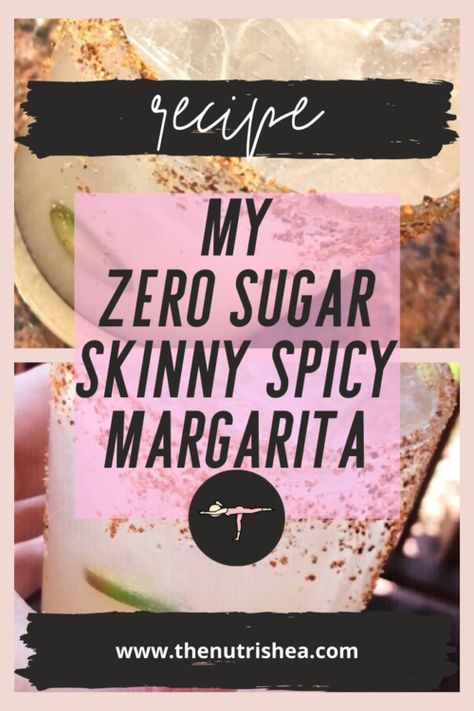 My Zero Sugar Skinny Spicy Margarita — thenutrishea Spring Drinks Alcohol, Margarita Maker, Spring Drinks, Liquid Luck, Low Carb Cocktails, Mexican Night, Perfect Margarita, Party Drinks Alcohol, Keto Drinks