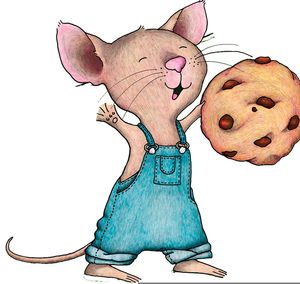 If You Give A Mouse A Cookie Clipart Image Laura Numeroff, Cookie Clipart, Children's Book Characters, Mouse A Cookie, Diverse Characters, Storybook Characters, Neon Backgrounds, Cookie Party, Birthday Cookies