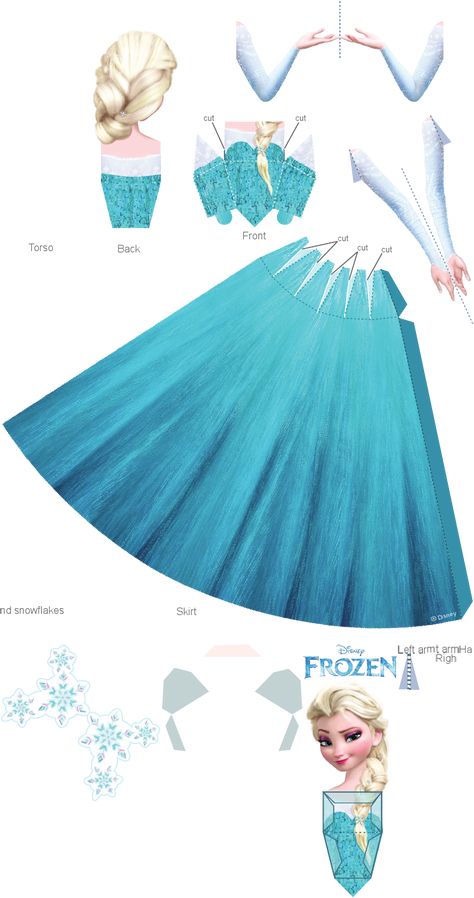 Disney Frozen Elsa Papercraft Craft Printable 0913 (1) | Clothing | Fashion & Beauty Frozen Paper Dolls, Frozen Free, Frozen Photos, Templat Kotak, Frozen Crafts, Disney Paper Dolls, Olaf Snowman, Princess Paper Dolls, Frozen Bday Party