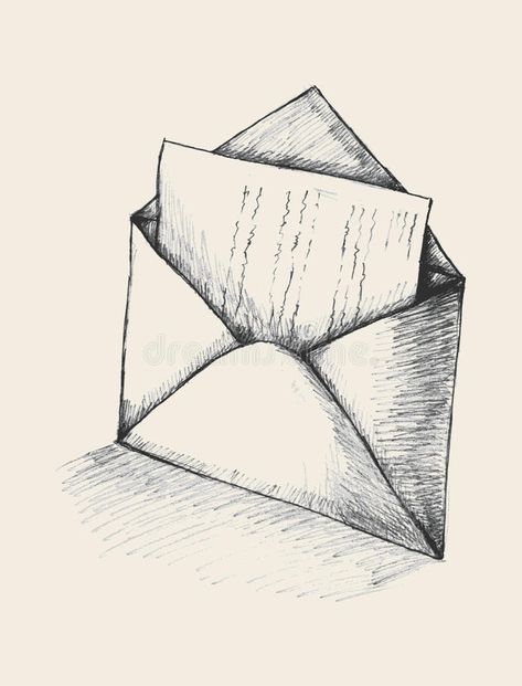 Letter Sketch royalty free illustration 3 D Objects Drawing, Objects Sketch, Skitse Bog, Pen Art Drawings, Meaningful Drawings, Object Drawing, Easy Drawings Sketches, 인물 드로잉, Doodle Art Designs