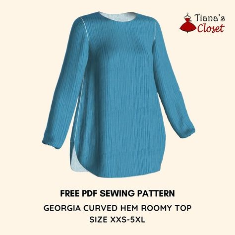 Paper To Print, Puffed Sleeve Top, Simple Sweatshirt, Make A Tie, Free Pdf Sewing Patterns, How To Fold Sleeves, Frock Patterns, Save The Earth