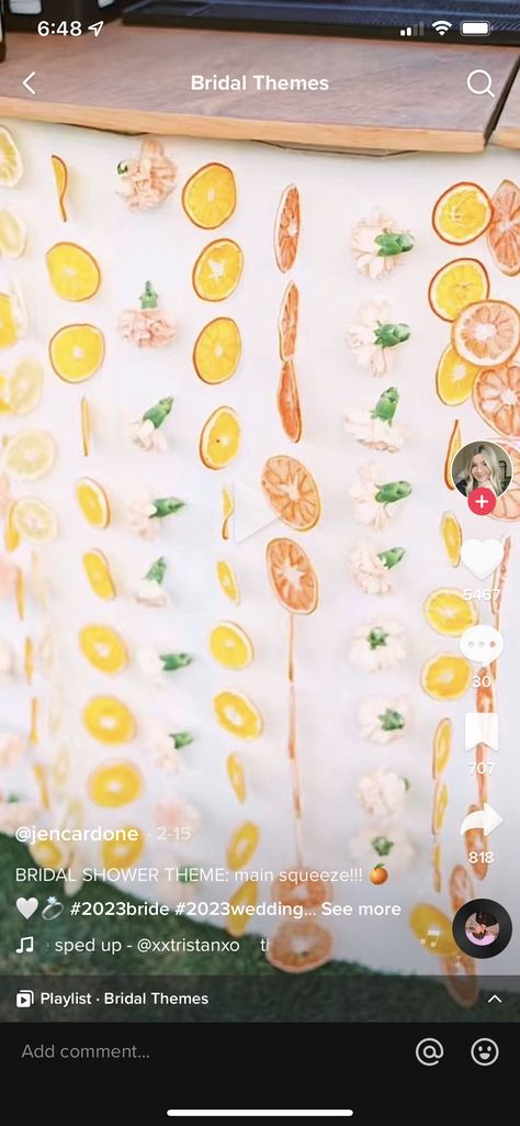 Aperol Spritz Bridal Shower Theme Backdrop, Citrus Bridal Shower Backdrop, Aperol Spritz Bridal Shower Theme Decor, Citrus Wedding Shower Theme, Main Squeeze Bridal Shower Orange, Citrus Bridal Shower Theme Decor, June Bridal Shower Ideas, Italian Summer Bachelorette Party, Fresh Off The Market Bachelorette