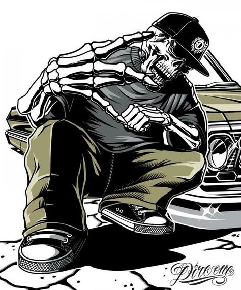 Gangsta Drawings, Westside Tattoo, Brands Wallpaper, Jdm Wallpapers, Og Abel Art, Gangster Art, Chicana Art, Raiders Helmet, Chicano Culture