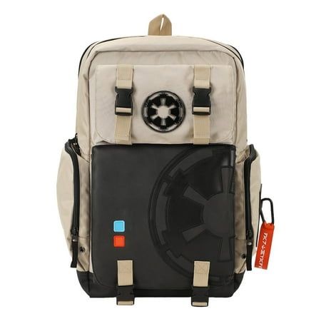 Unleash the Force with this white Star Wars built-up backpack, a lightsaber-inspired masterpiece. The control panel on the front adds an authentic touch, and the lightsaber blade doubles as a zipper pull for the main compartment. Equipped with a laptop zipper compartment, side zipper pockets, a front flap pocket with snaps, and a metal badge, this 12 W x 18.25 H x 6.5 D backpack is a perfect blend of style and functionality. Crafted from durable polyester, this bag can be wiped clean for easy ca Starwars Cosplay, Star Wars Bag, Star Wars Lightsaber, Star Wars Accessories, High Ground, Star Wars Light Saber, Multipurpose Bag, Star Wars Wallpaper, Chain Belts