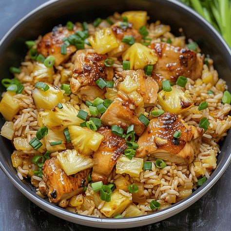 Crockpot Pineapple Chicken And Rice, Ww Pineapple Chicken And Rice, Rice Bowls Asian, Dishes With Pineapple, Healthy Summer Dinner Recipes Chicken, Whats For Supper, Sweet And Savory, Quick Light Dinner Ideas, Healthy Summer Meals Dinner