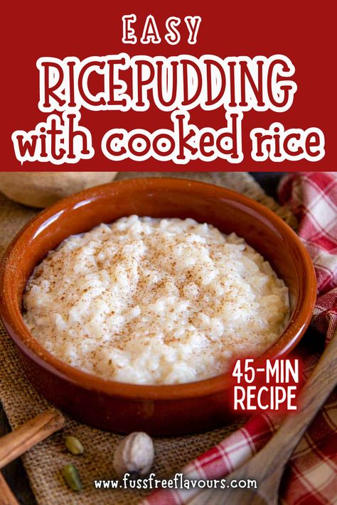 Rice Pudding With Instant Rice Recipe, Simple Rice Pudding, How To Make Rice Pudding Simple, Single Serve Rice Pudding, Individual Rice Pudding, Rice Pudding Made With Minute Rice, Stove Top Rice Pudding With Cooked Rice, Rice Pudding In Microwave, Cooked Rice Pudding Recipe