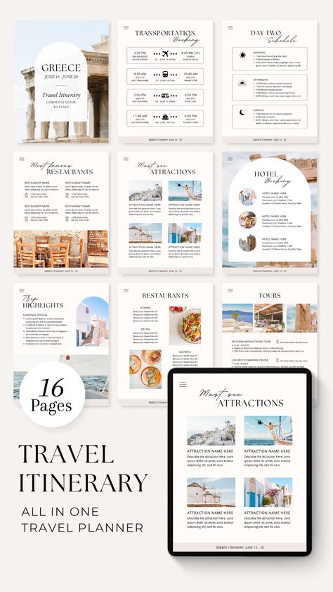 🌻. #travel #itinerary #vacation #planner #honeymoon #travelagent Canva Travel Itinerary, Travel Itinerary Design, Best Canva Templates, Hr Ideas, Itinerary Design, Travel Itinerary Planner, Itinerary Planner, Honeymoon Vacations, Boarding Passes