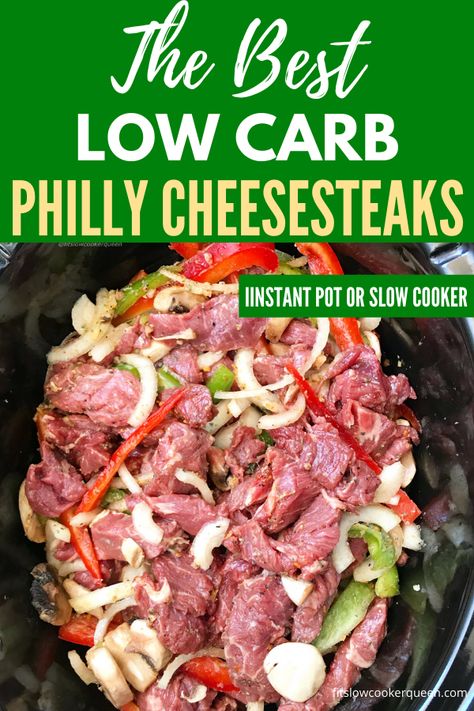 Philly Cheesesteaks, Oven Meals, Protein Packed Meals, Keto Crockpot Recipes, Cheese Steak, Ground Beef Recipes For Dinner, Instant Pot Dinner Recipes, Food Favorites, Insta Pot