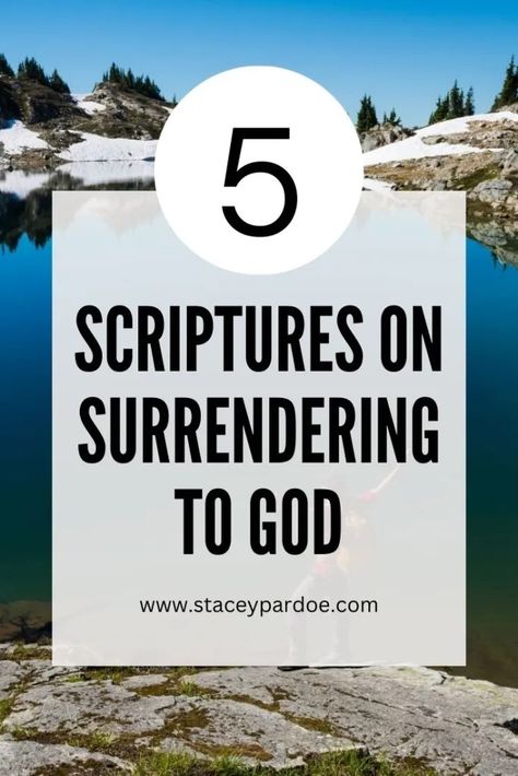 How to Give God Control: 5 Scriptures on Surrendering to God - Stacey Pardoe Scriptures On Trusting God, Surrendering To God, Best Study Bible, Trust Gods Plan, Hope In Jesus, Surrender To God, Study Resources, Trusting God, Life Changing Books